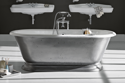 imagen bañera Shabby en hierro fundido mate
