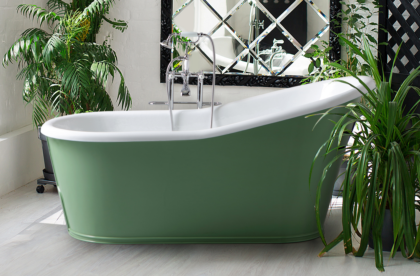 imagen bañera Old Lavande estilo Vintage