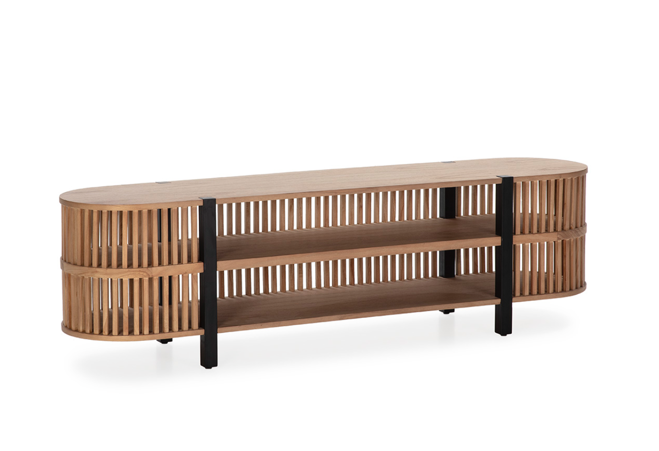 mueble TV madera estilo vintage