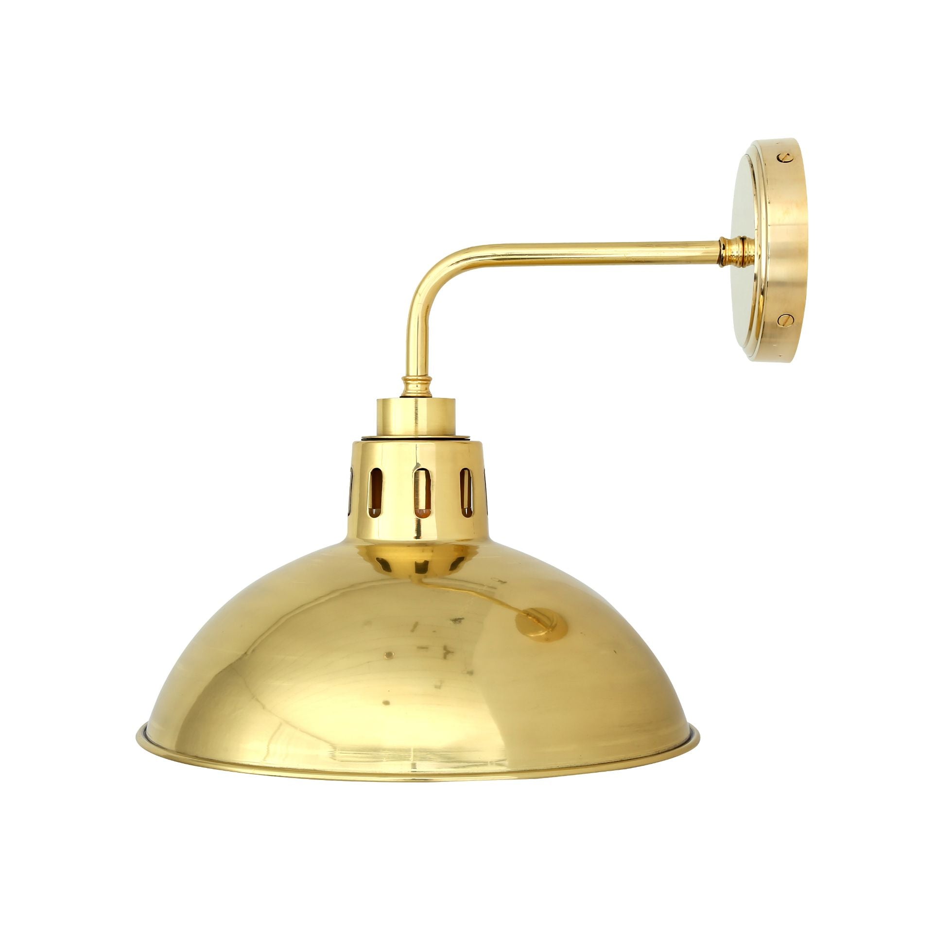 imagen lateral aplique baño Talise IP65 en latón pulido