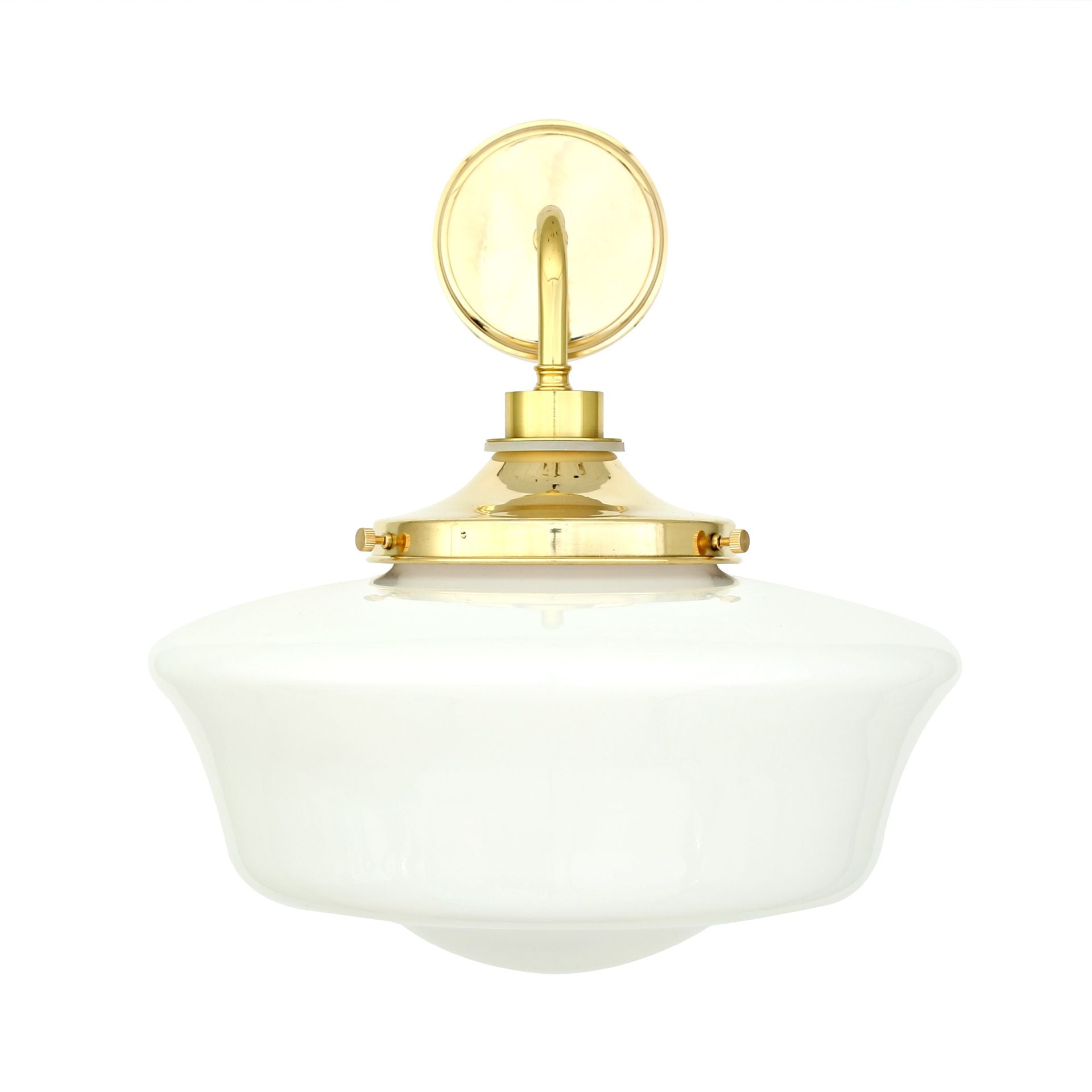 imagen frontal aplique baño Anath en latón pulido