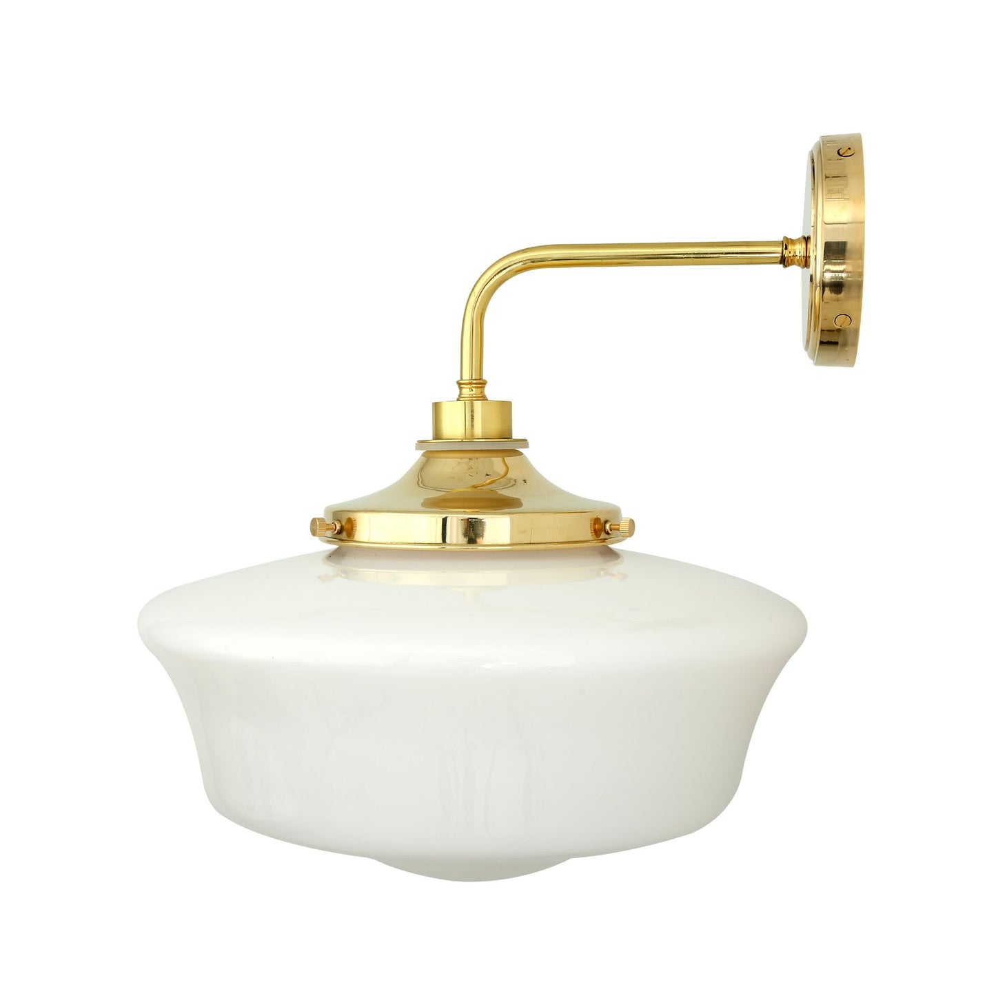 imagen lateral aplique baño Anath en latón pulido