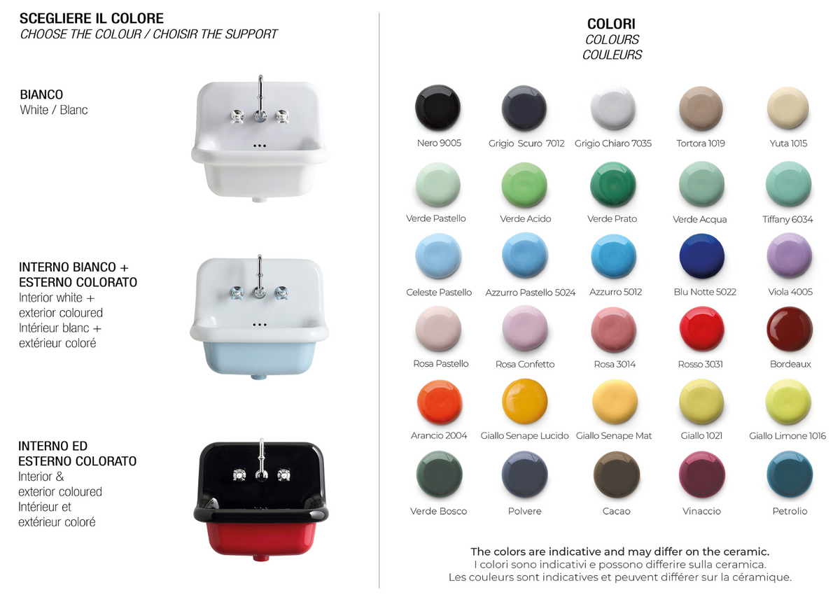carta colores lavabos True Colors