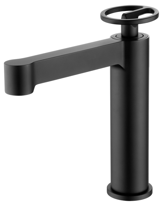 imagen grifo lavabo monomando Olimpo negro mate