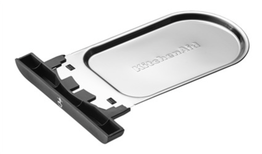 detalle bandeja recogemigas tostador Kitchen Aid P2 en negro