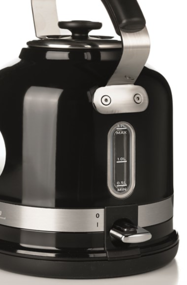 detalle hervidor Moderna negro de Ariete estilo Retro