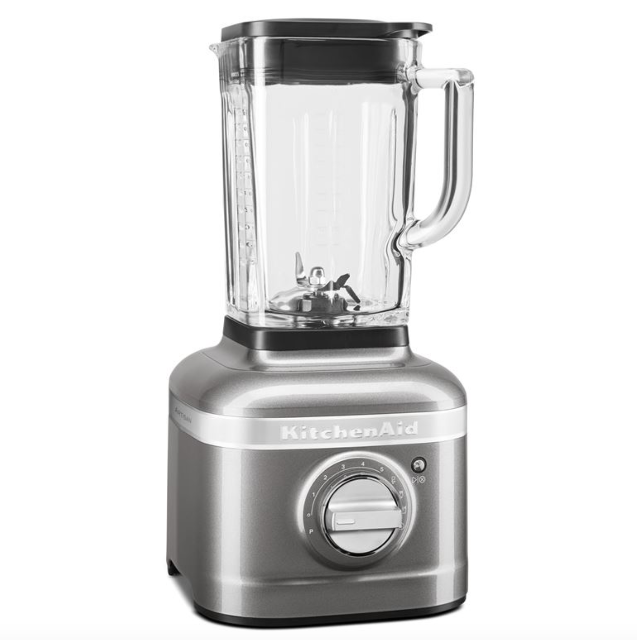 imagen batidora vaso Artisan KitchenAid en plata medallón