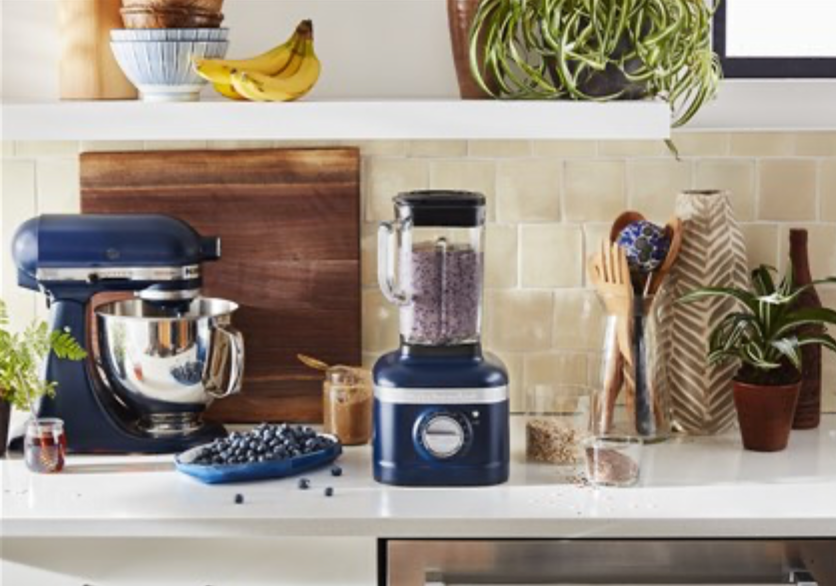 ambientación con batidora vaso Artisan KitchenAid 
