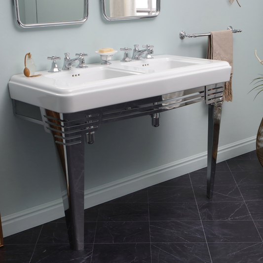 ambientación baño con lavabo doble So Fifties