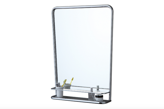 imagen espejo trapezoidal con estante So Fifties