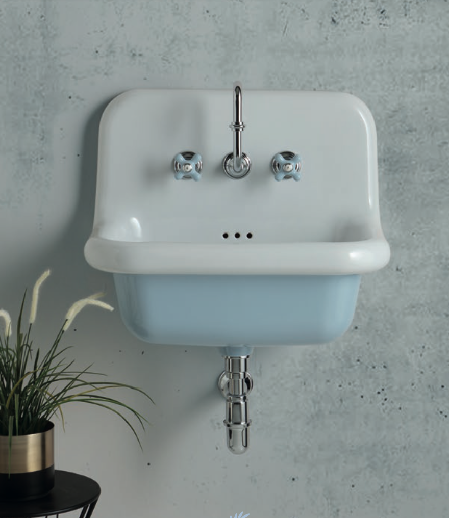 imagen lavabo True Colors mediano en Azul pastel