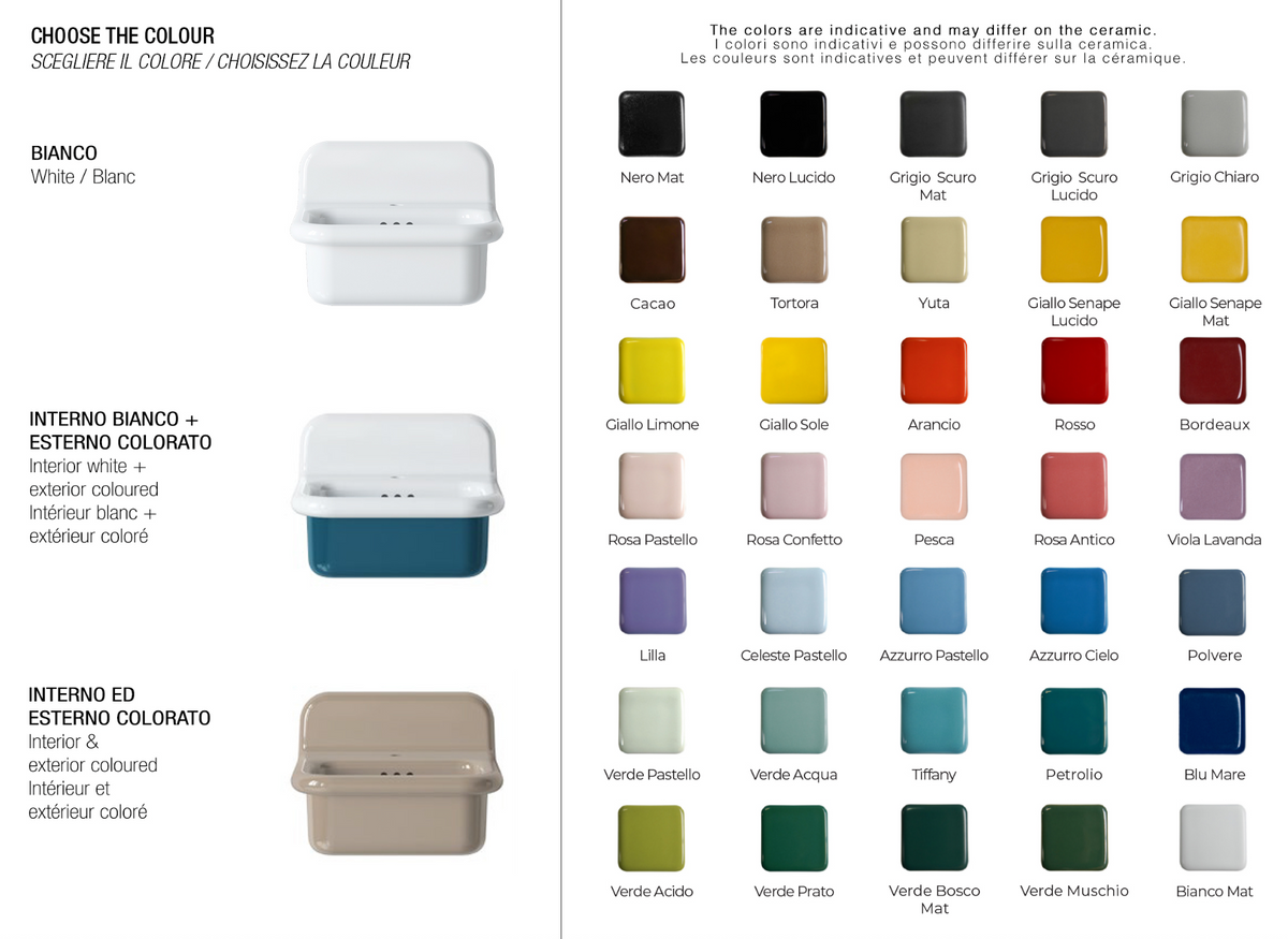 carta colores lavabos True Colors
