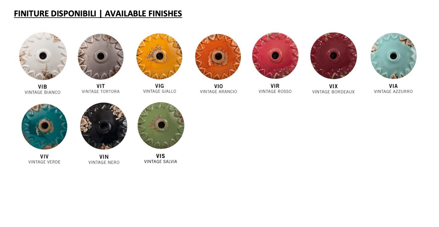 acabados cerámica lámpara