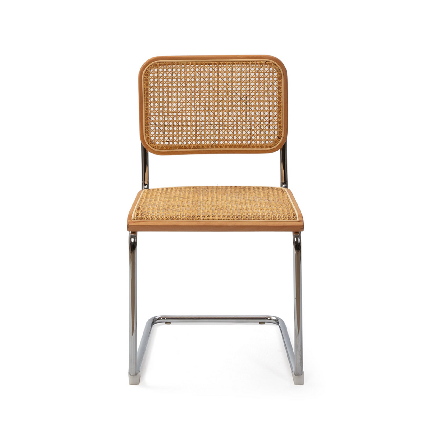 Silla Cesca Estilo Bauhaus Metal Cromado y Ratán Natural | Thai Natura | Retrotimes