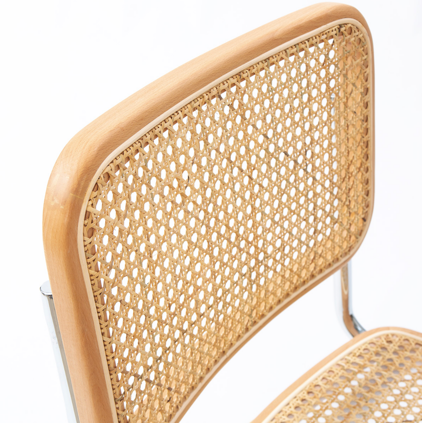 Silla Cesca Estilo Bauhaus Metal Cromado y Ratán Natural | Thai Natura | Retrotimes