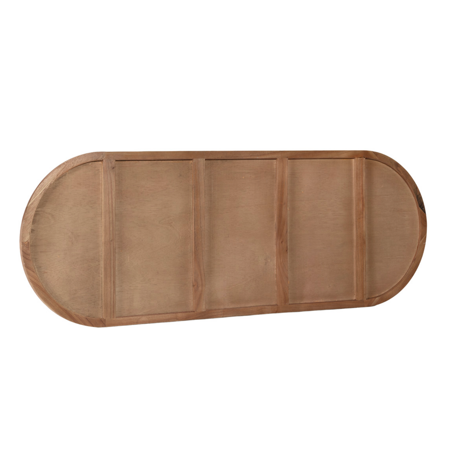 Cabecero Vintage Ratán y Madera de Cedro Ovalado 180cm | Miel / Natural