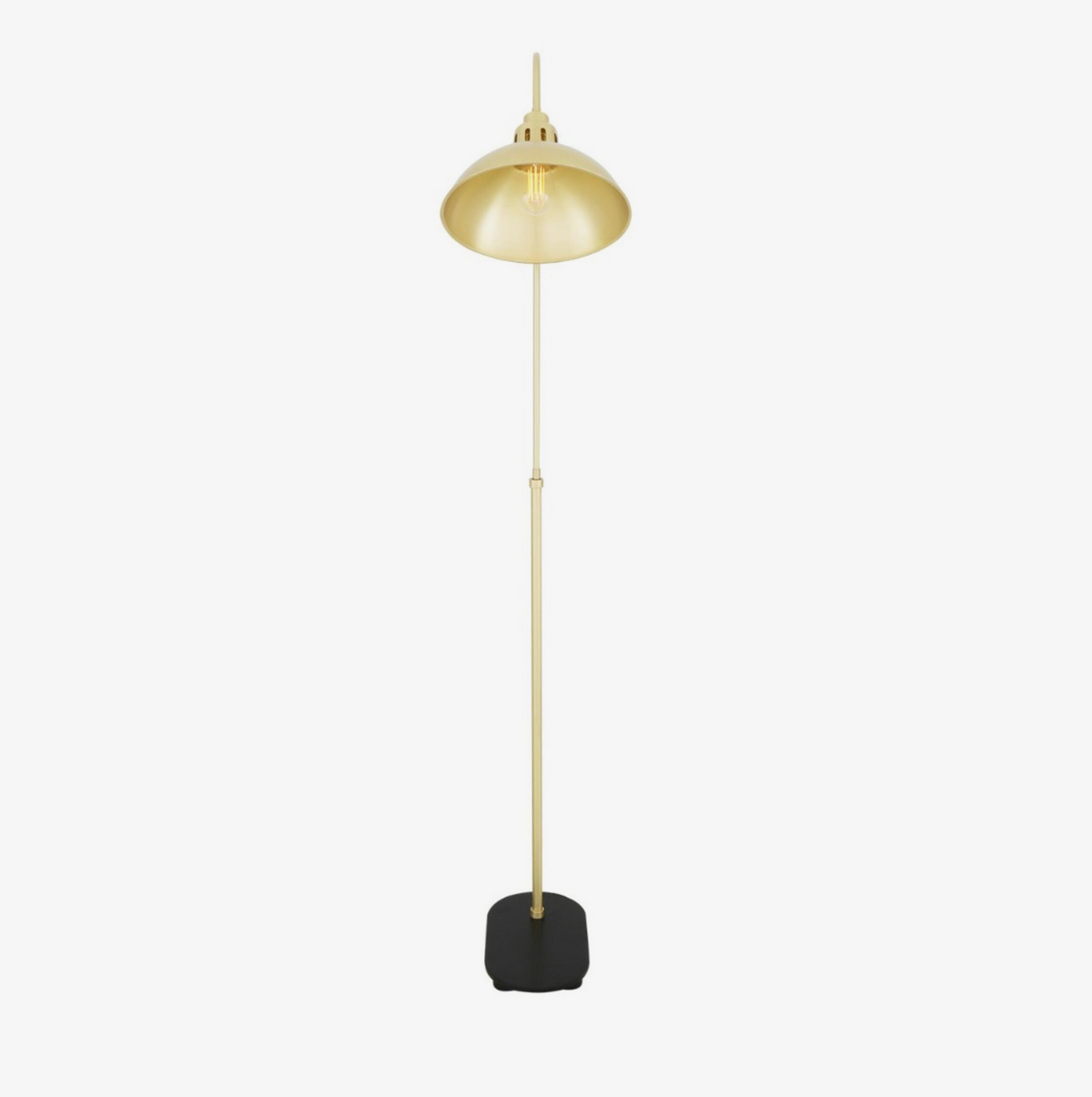 Lámpara de pie industrial Faro de Mullan Lighting, 164 cm
