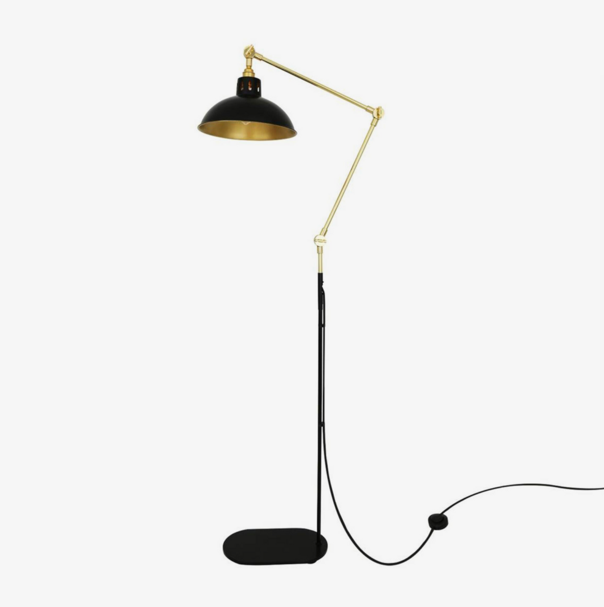 Lámpara de pie ajustable Senglea de Mullan Lighting, industrial vintage