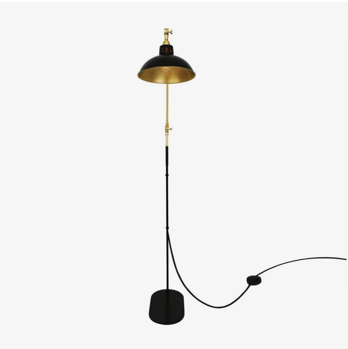 Lámpara de pie ajustable Senglea de Mullan Lighting, industrial vintage