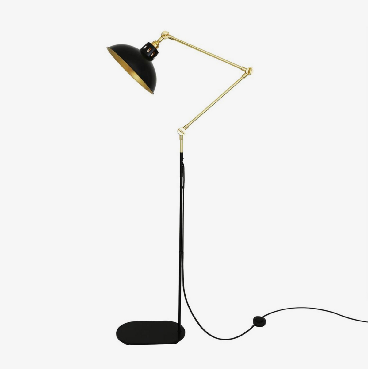 Lámpara de pie ajustable Senglea de Mullan Lighting, industrial vintage