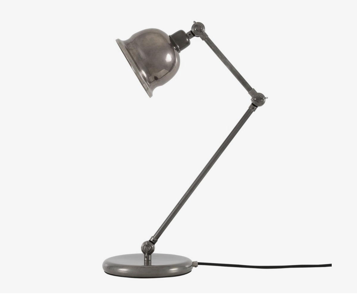 Lámpara de mesa articulada Dale de latón estilo vintage – Mullan Lighting