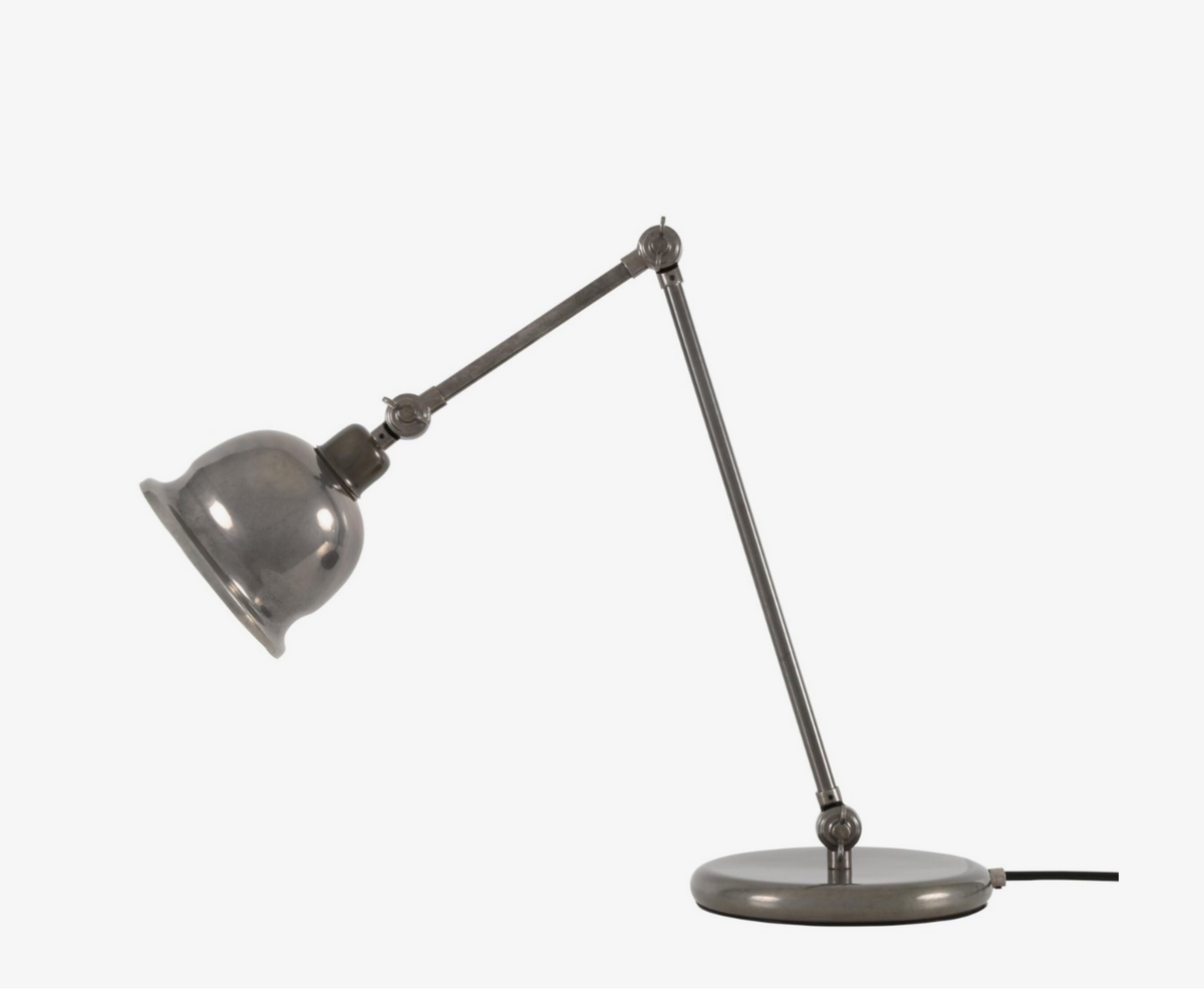 Lámpara de mesa articulada Dale de latón estilo vintage – Mullan Lighting