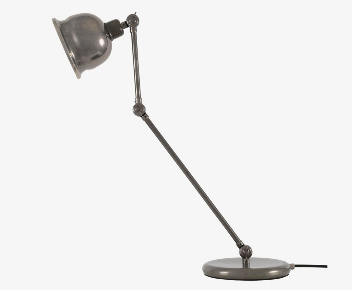 Lámpara de mesa articulada Dale de latón estilo vintage – Mullan Lighting