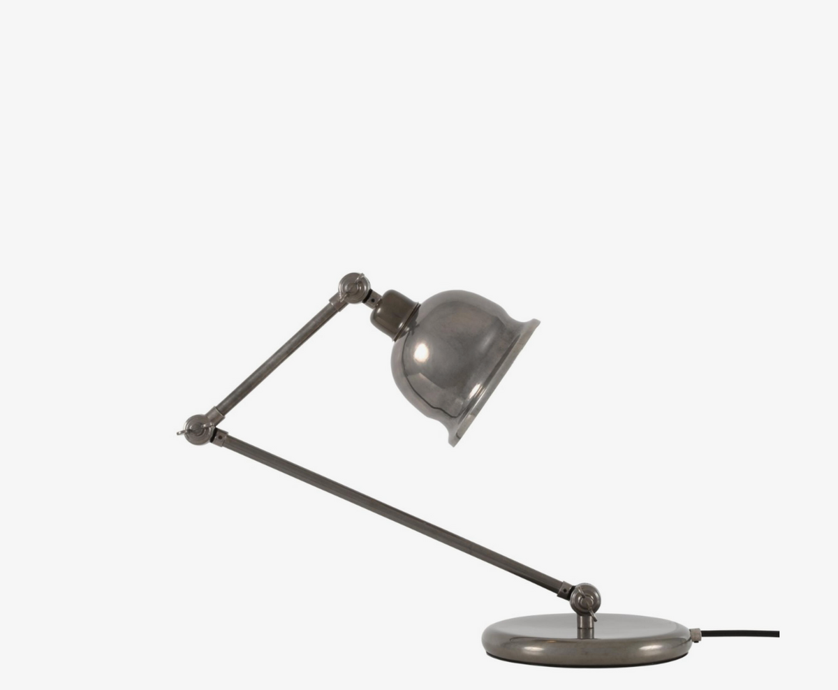 Lámpara de mesa articulada Dale de latón estilo vintage – Mullan Lighting
