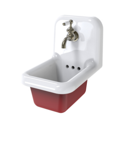 lavabo true colors mini blanco color ext rojo