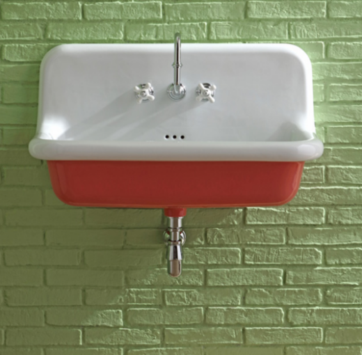 lavabo true colors grande color exterior rojo