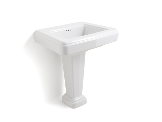 lavabo 50's con pedestal reversible