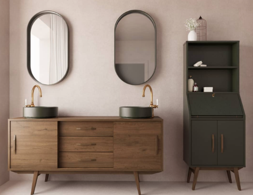 Imagen de Mueble auxiliar baño/hogar Velvet de Madero Atelier estilo Mid-Century 