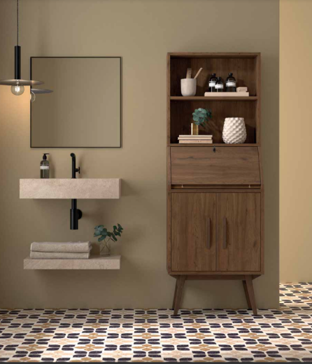 Imagen de Mueble auxiliar baño/hogar Velvet de Madero Atelier estilo Mid-Century 