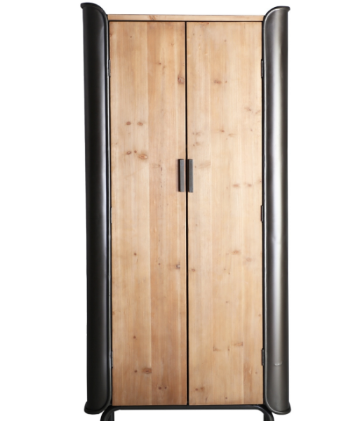 Mostrar detalles de Armario Madera Briec de Kodu estilo Industrial armario hierro/madera Breic estilo industrial
