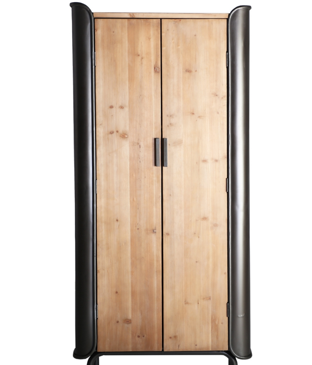 armario hierro/madera Breic estilo industrial