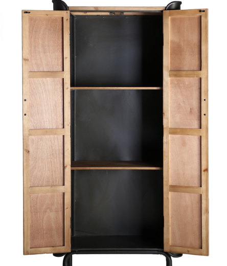interior armario hierro/madera Breic estilo industrial
