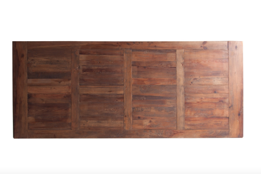 detalle tablero madera mesa comedor Pinsk 