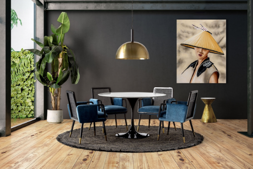 ambientación comedor con mesa comedor Sankt