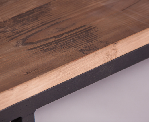 detalle tablero madera mesa de centro Minot