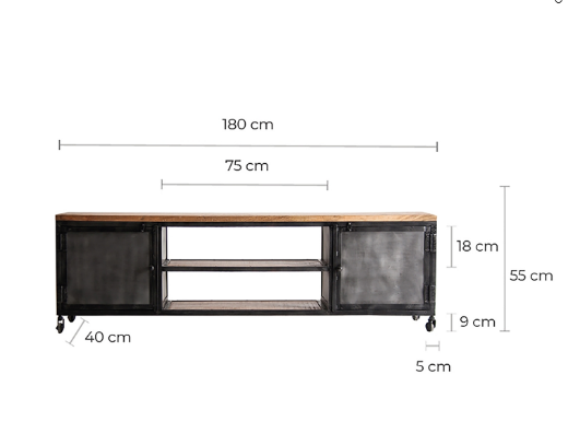 medidas mueble TV Tolga