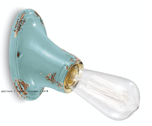 imagen aplique Vintage azul claro