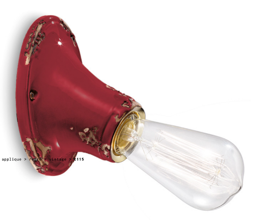 imagen aplique Vintage rojo Burdeos