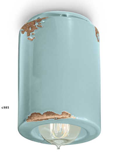 lámpara Vintage C985 azul claro