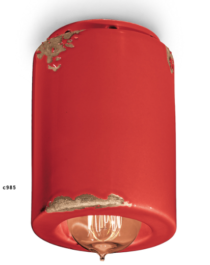 lámpara Vintage C985 rojo