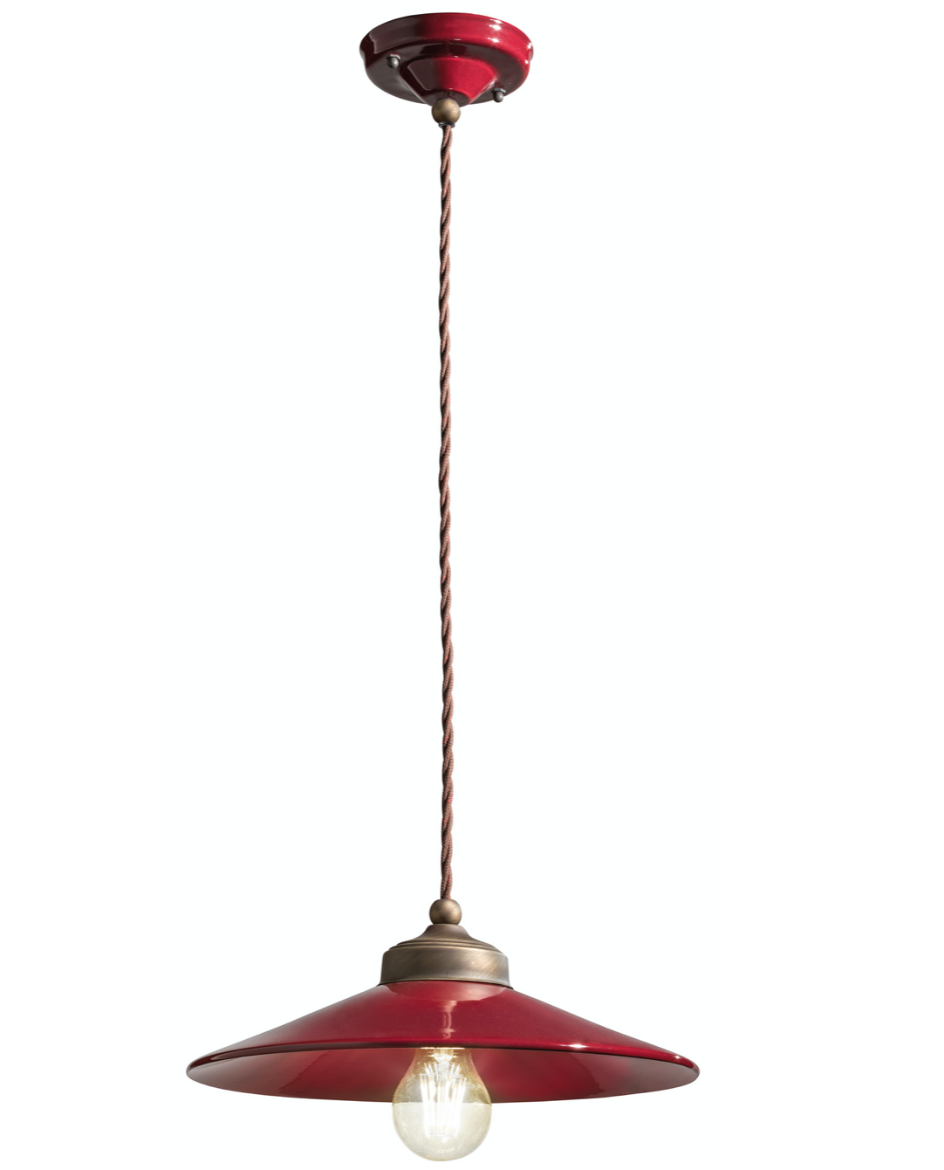 imagen lámpara colgante Colors c1635 rojo burdeos