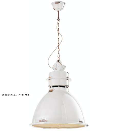 imagen lámpara colgante Industrial C1750 blanco