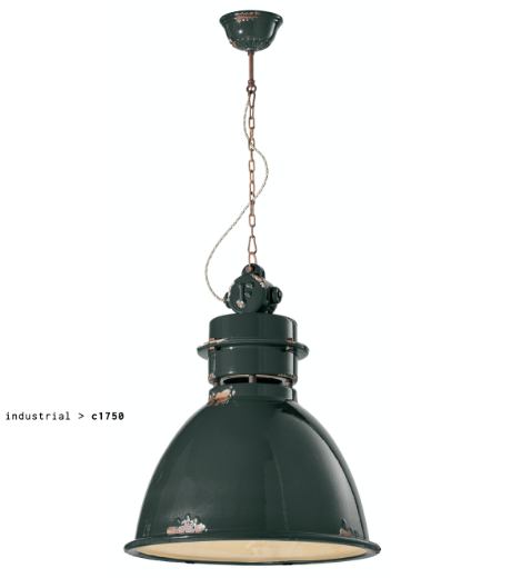 imagen lámpara colgante Industrial C1750 negro
