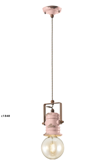 imagen lámpara colgante C1840 rosa