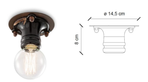 medidas lámpara Pipes C1705 