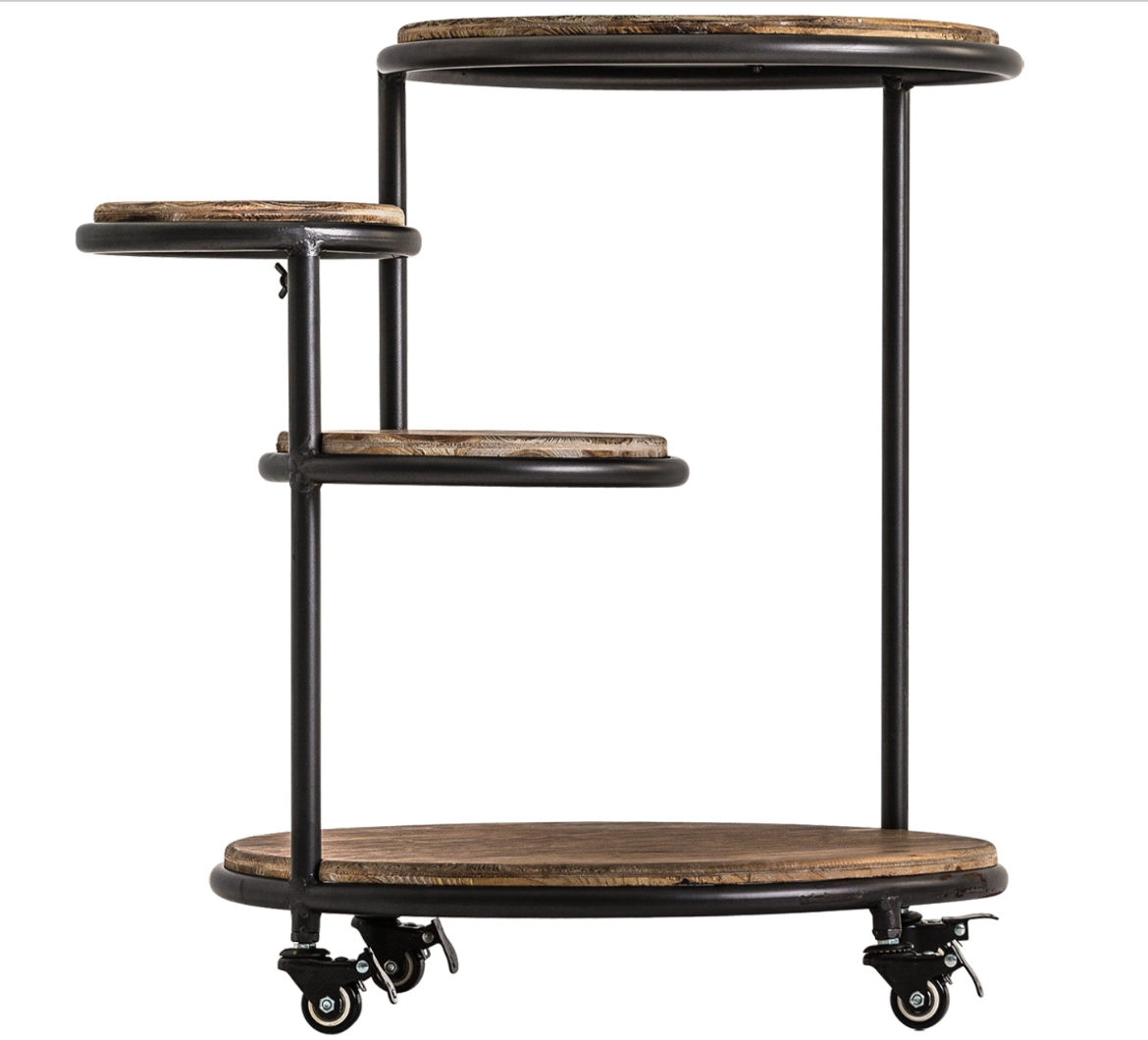 imagen mesa auxiliar de madera Rhyl de Lastdeco estilo industrial